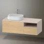 Duravit Zencha balos alsószekrény 130, fiókrendező nélkül, natúr tölgy/matt taupe ZE4828030830000