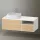 Duravit Zencha balos alsószekrény 130, fiókrendező nélkül, natúr tölgy/matt fehér ZE4828030840000