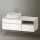 Duravit Zencha balos alsószekrény 130, fiókrendező nélkül, fehér üveg/matt taupe ZE4828064830000