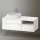 Duravit Zencha balos alsószekrény 130, fiókrendező nélkül, fehér üveg/matt fehér ZE4828064840000