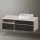 Duravit Zencha jobbos alsószekrény 130, fiókrendező nélkül, fekete tölgy/matt taupe ZE4829016830000