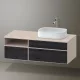 Duravit Zencha jobbos alsószekrény 130, fiókrendező nélkül, fekete tölgy/matt taupe ZE4829016830000