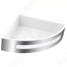   Ferro Emotion sarok zuhanypolc 206x206x56 mm, króm/fehér 65564.4