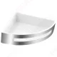 Ferro Emotion sarok zuhanypolc 206x206x56 mm, króm/fehér 65564.4