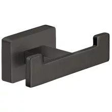Ferro Greta dupla akasztó, gun metal kivitelben