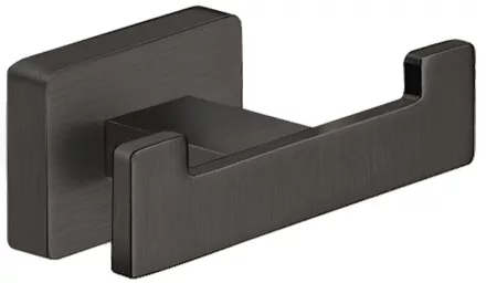 Ferro Greta dupla akasztó, gun metal kivitelben