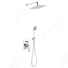   Ferro Algeo Square falon belüli zuhanyszett, króm BAQ7P-SET1-S