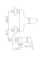 Ferro Smile zuhanycsaptelep BSM77