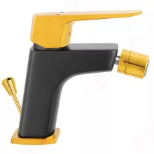   Ferro Vitto Verdeline bidécsaptelep automata leeresztővel, fekete/arany BVI6VLBLG