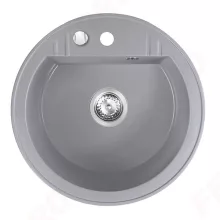   Ferro Mezzo II gránit mosogató lefolyó távműködtetővel 51 cm, szürke DRGM1/51GA