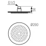 Ferro Slim fejzuhany 20 cm-es, gömbcsuklóval DSN03