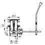 Ferro automata leeresztőszelep kiemelőrúddal 5/4” K39