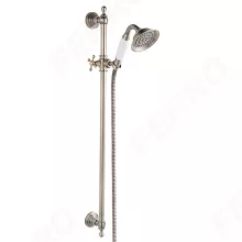   Ferro Retro zuhanyszett állítható zuhanytartóval, antik bronz N160BR