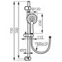 Ferro Phila zuhanyszett, matt fekete N375BL-B