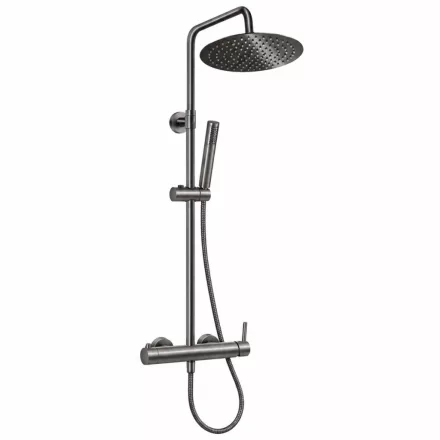 Ferro Ciriculus esőztető zuhanyrendszer, gun metal NP85-BCK7UGM