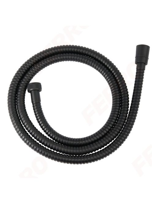 Ferro fekete acél zuhanycső 150 cm W33