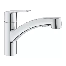 Grohe QuickFix Start ablak elé szerelhető konyhai csaptelep kihúzható zuhanyfejjel króm