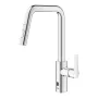 Grohe QuickFix Start elemes elektronikus konyhai mosogató keverőcsap kihúzható zuhanyfejjel króm