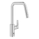 Grohe QuickFix Start elektronikus konyhai mosogató keverőcsap kihúzható zuhanyfejjel rozsdamentes acél