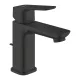 Grohe Cubeo mosdócsaptelep S méret, húzórudas leeresztőgarnitúrával, matt fekete 1016942430