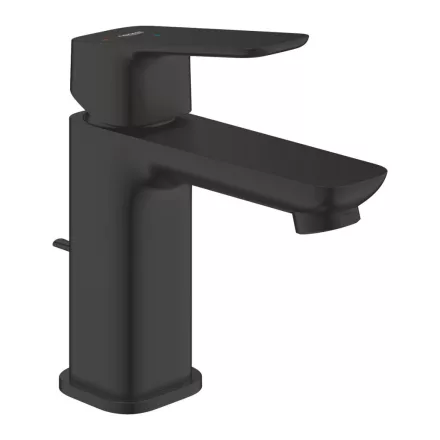 Grohe Cubeo hidegindítású mosdócsaptelep  S méret, húzórudas leeresztőgarnitúrával, matt fekete 1017302430