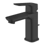 Grohe Cubeo hidegindítású mosdócsaptelep  S méret, húzórudas leeresztőgarnitúrával, matt fekete 1017302430