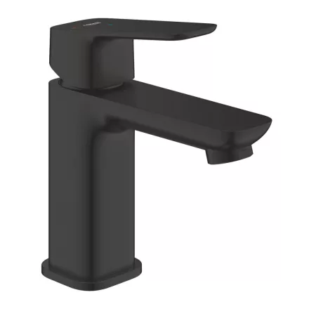 Grohe Cubeo  hidegindítású mosdócsaptelep click-clack leeresztővel S méret, matt fekete 1017322430