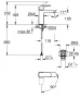Grohe Cubeo  hidegindítású mosdócsaptelep click-clack leeresztővel M méret, matt fekete 1017572430