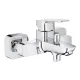 Grohe Cubeo kádcsaptelep zuhanyváltóval, króm 1018130000