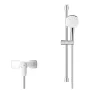 Grohe Cubeo falon kívüli zuhanycsaptelep Tempesta Cube 110 zuhanysín készlettel, króm 1018250000