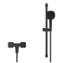 Grohe Cubeo falon kívüli zuhanycsaptelep Tempesta Cube 110 zuhanysín készlettel, matt fekete 1018252430