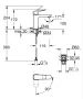 Grohe Dice M hidegindítású mosdócsaptelep click-clack leeresztővel, matt fekete 1018362430