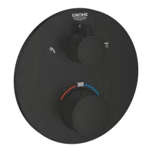   Grohe Grohtherm Termosztátos zuhanykeverő 2 kimenethez, matt fekete 1022082430