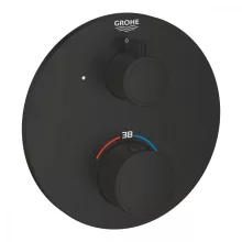   Grohe Grohtherm Termosztátos keverő csaptelep 1 fogyasztóhoz, matt fekete 1022122430