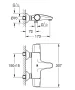 Grohe QuickFix Precision Trend fali termosztátos kádcsaptelep matt fekete 1022162432