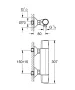 Grohe Precision Trend fali termosztátos zuhanycsaptelep, matt fekete 1022172432