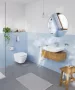 Grohe Euro Ceramic kompakt fali WC szett Triple Vortex öblítéssel és soft-close ülőkével, alpin fehér 102509SH00