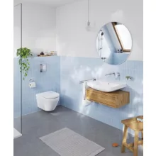 Grohe Solido 5 az 1-ben WC szett Euro Ceramic csészével ülőkével és Arena Cosmopolitan króm nyomólappal 102514SH00