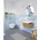 Grohe Solido 5 az 1-ben WC szett Euro Ceramic csészével ülőkével és Arena Cosmopolitan króm nyomólappal 102514SH00