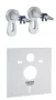 Grohe Solido 5 az 1-ben WC szett Euro Ceramic csésze ülőkével és Arena Cosmopolitan nyomólappal króm 102514SH00