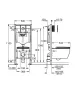 Grohe Solido Compact 5 az 1-ben WC-szett tartállyal, fali WC-vel, króm nyomólappal 103846SH00