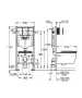 Grohe Solido Compact 5 az 1-ben WC-szett tartállyal, fali WC-vel, matt fekete nyomólappal 103847SH00