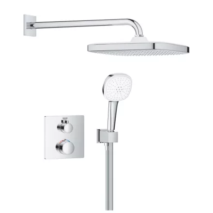 Grohe Grohtherm Rejtett zuhanyrendszer Tempesta 250 Cube-val, króm 1039950000