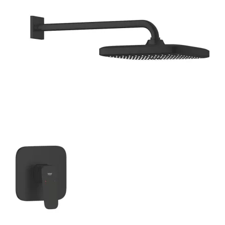 Grohe Cubeo Zuhanyrendszer Tempesta 250 fejzuhannyal, matt fekete 1053342430