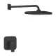 Grohe Cubeo Zuhanyrendszer Tempesta 250 fejzuhannyal, matt fekete 1053342430