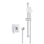 Grohe Cubeo falba süllyesztett zuhanycsaptelep Tempesta Cube 110 zuhanysín készlettel, króm 1053350000