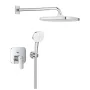 Grohe Cubeo falba süllyesztett két funkciós zuhanyrendszer Tempesta 250 fejzuhannyal és zuhanyszettel, króm 1053360000