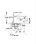 Grohe QuickFix Start Edge hidegvizes csaptelep XS méret matt fekete 1059632431
