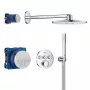 GROHE QuickFix Precision SmartControl falsík alatti termosztátos zuhanyrendszer, króm, 1072450000