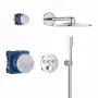 GROHE QuickFix Precision SmartControl falsík alatti termosztátos zuhanyrendszer, króm, 1072450000